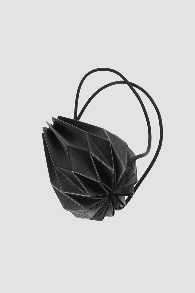 摺紙皮包，素食皮革，輕量化設定，origami leather bag， DIAMOND， vegan leather , light weight