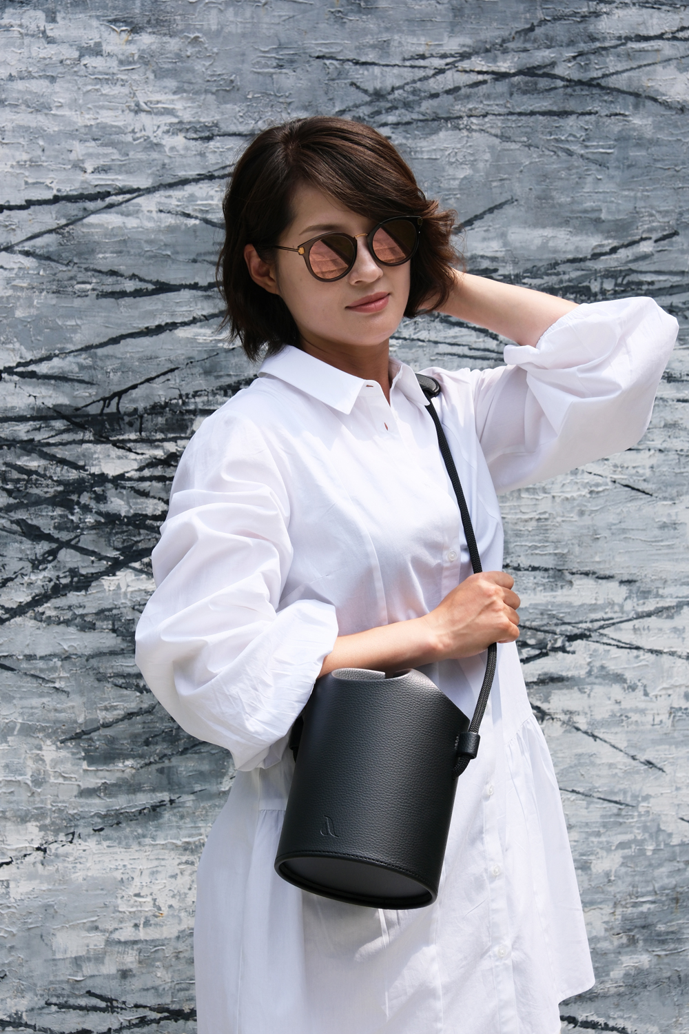 摺紙皮包,BLOSSOM,圓筒包,素食皮革,環保,輕量化,Origami,Origami Leather Bag